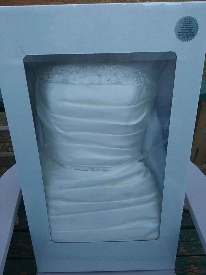 Preserved wedding dress