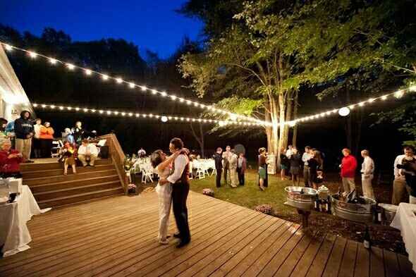 Backyard wedding