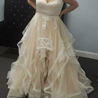 Stella York Moscato color underlay dress advice needed! - 1