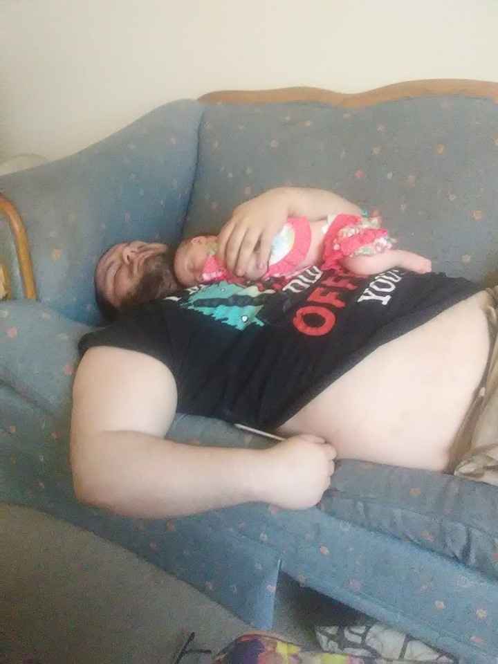 my amazing man with our daughter. I couldn't ask for a better husband-to-be.
