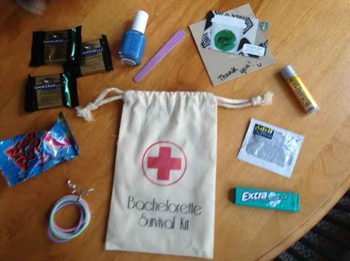 DIY bachelorette survival kits