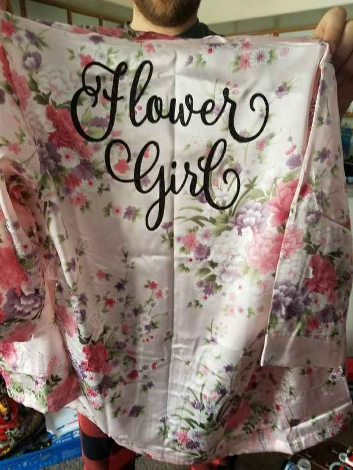 My Flower girl robes came!