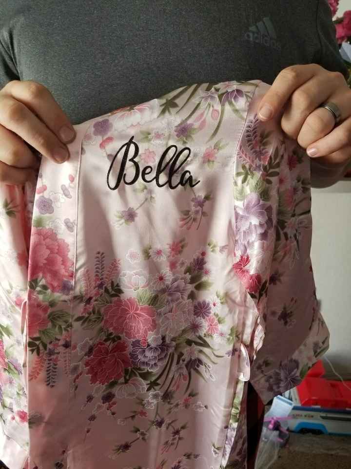 My Flower girl robes came!