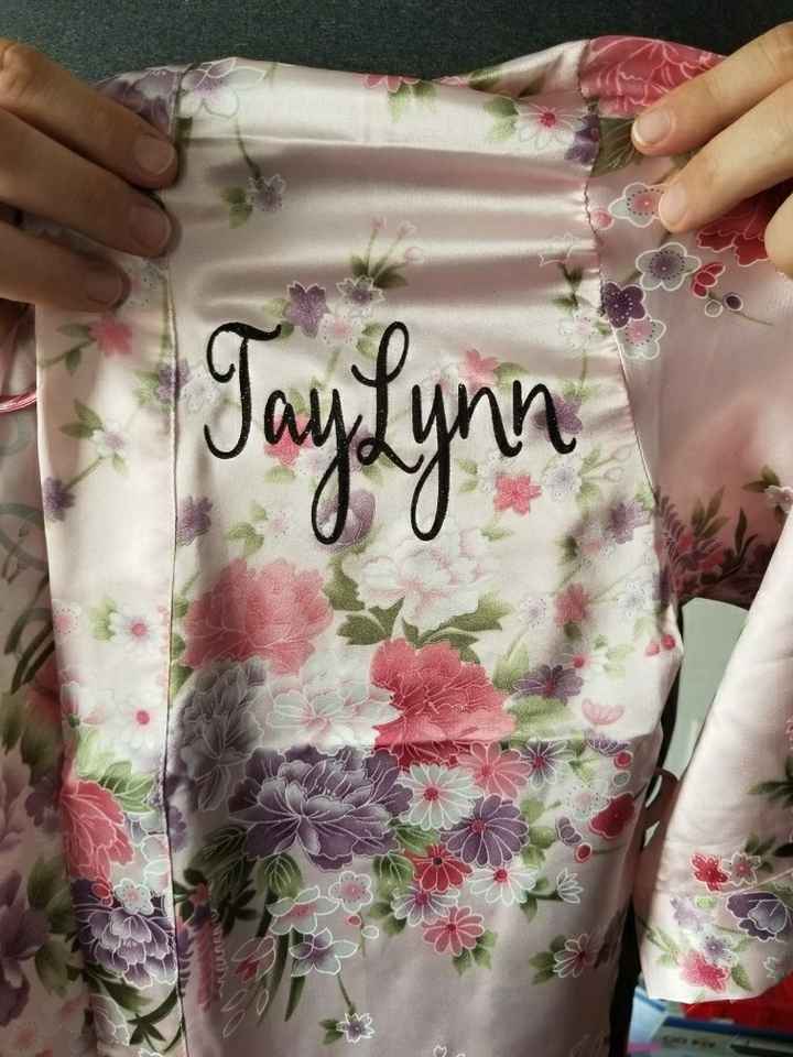 My Flower girl robes came!
