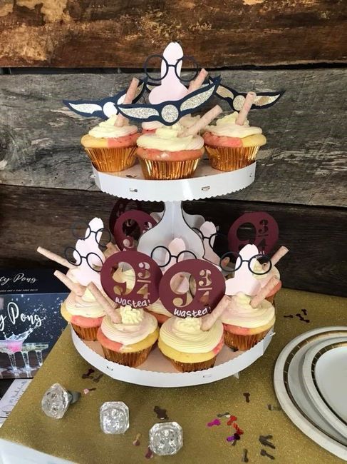 Strawberry Lemonade GF cupcakes w/ bling rings