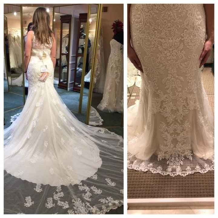 I wanna see your wedding dress!