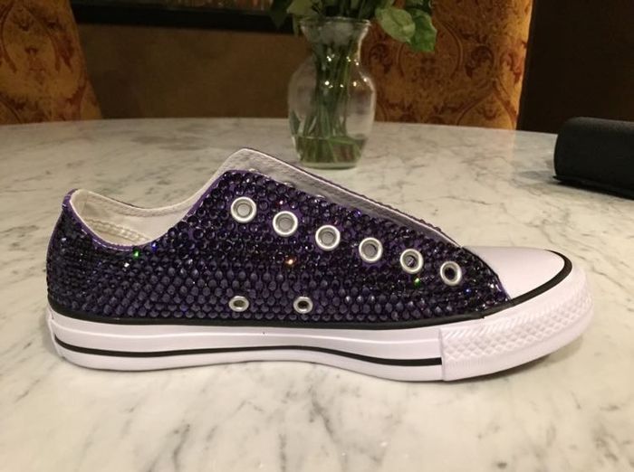 Custom converse sneakers.
