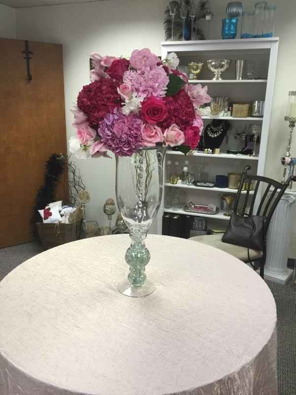 Florist mock centerpiece.