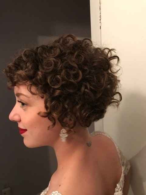 NWR.. Curly hair and bangs?