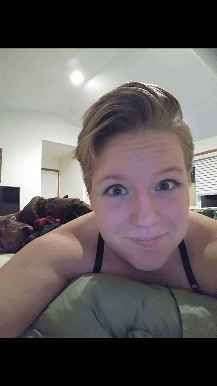 The day I got it cut the first time.