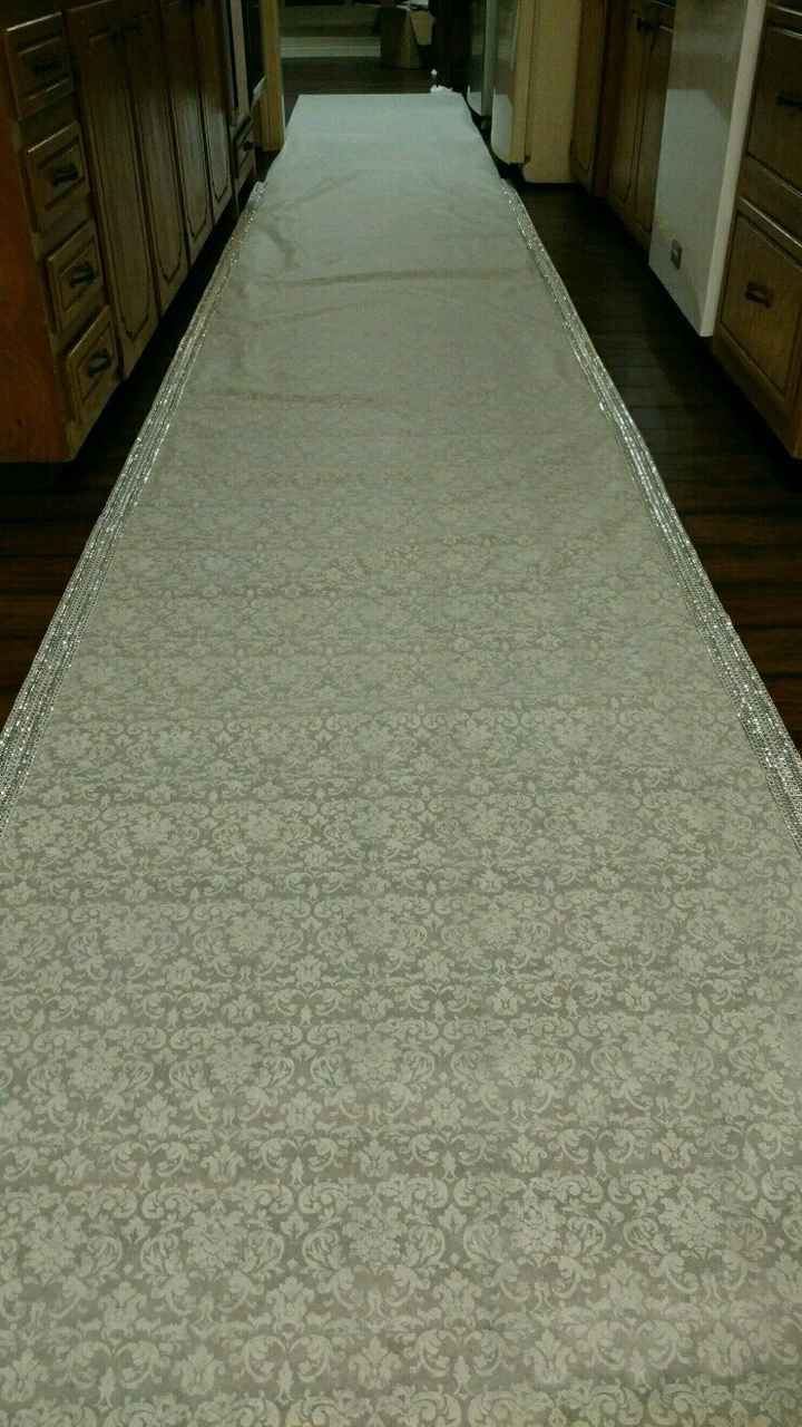 Aisle Runner - Indoor wedding?