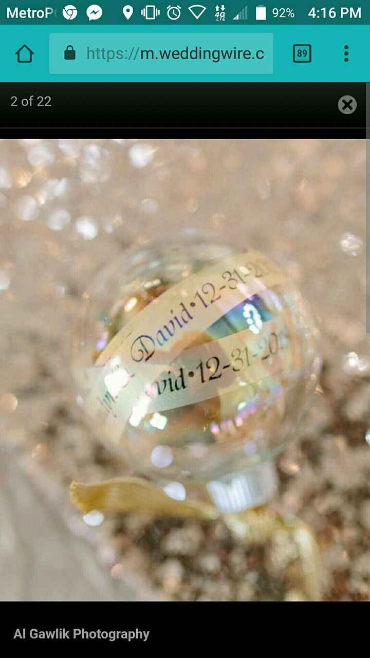Christmas ornament favors