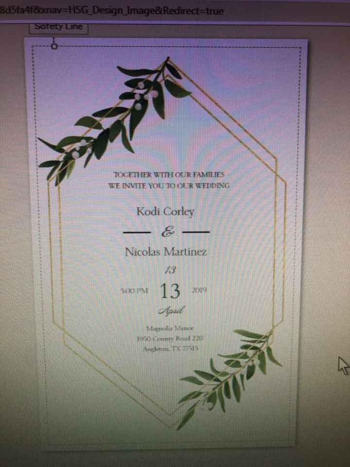 Invites, finally! - 1