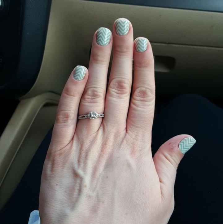 Tried to revive an old thread, but it wouldn't post...so Show me your nontraditional engagement ring