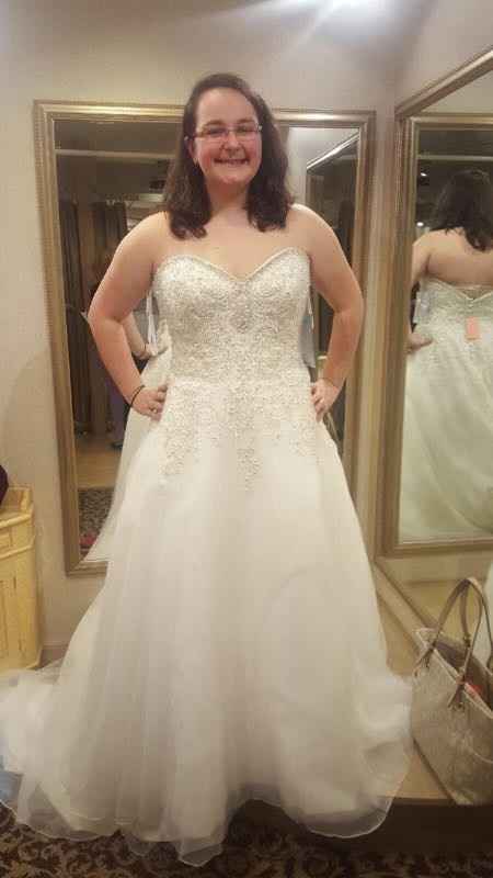 Finally tried on my dress!!
