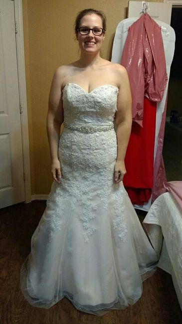 Blush wedding gown styling