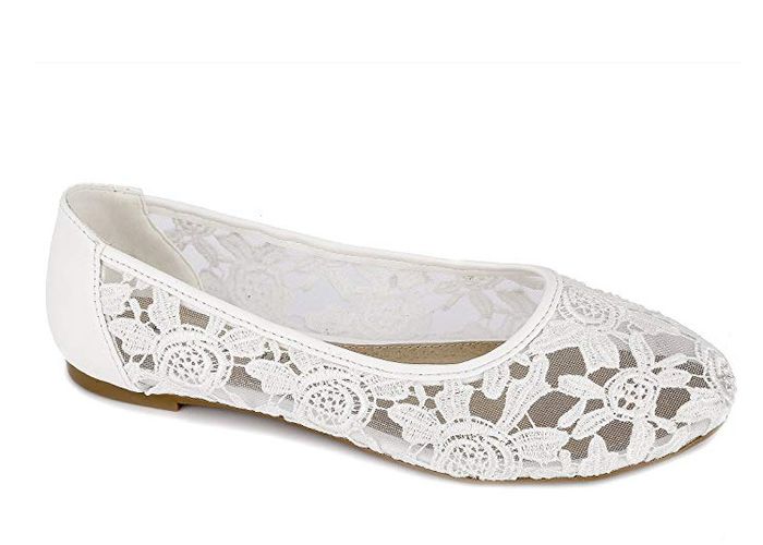 White Shoes for Outdoor Wedding - 1