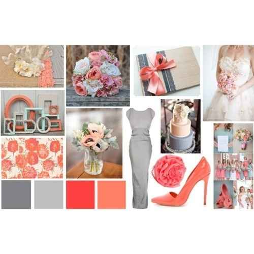 Struggling with Coral and Grey Wedding Decor
