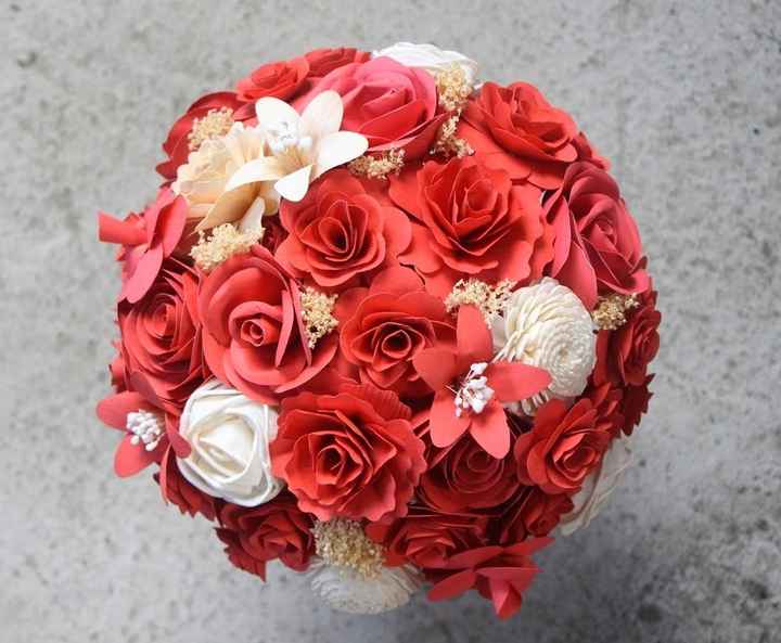 Wood and Sola Flower Bouquets!