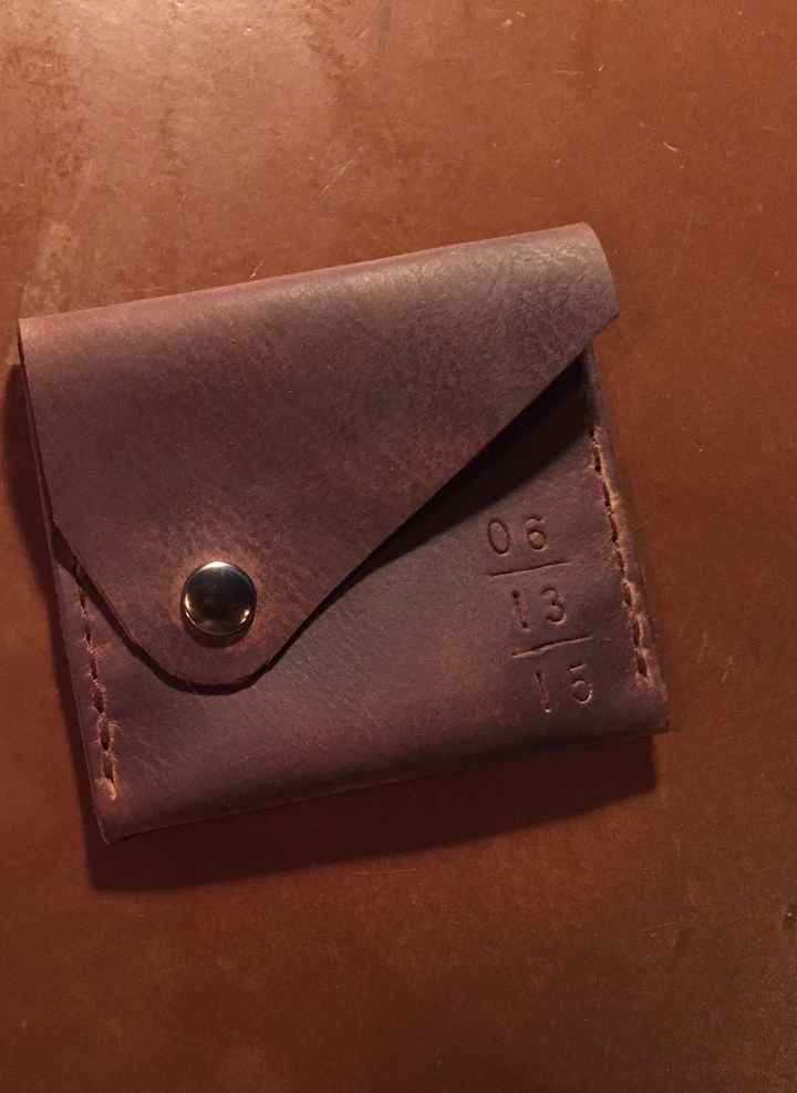 Custom Leather Ring Pouch