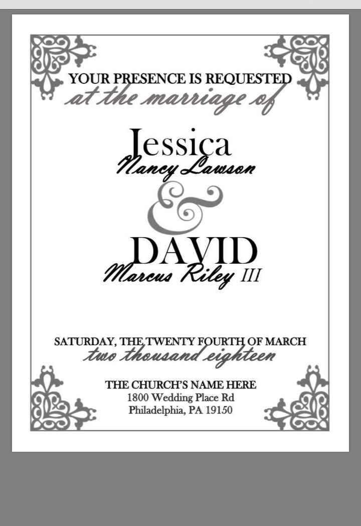 DIY Wedding Invites