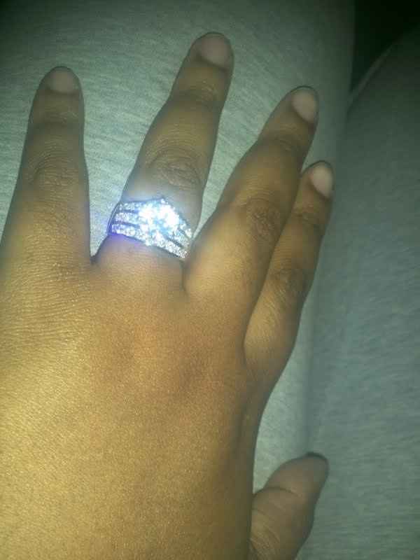 I'd love to see everyone's engagment rings.