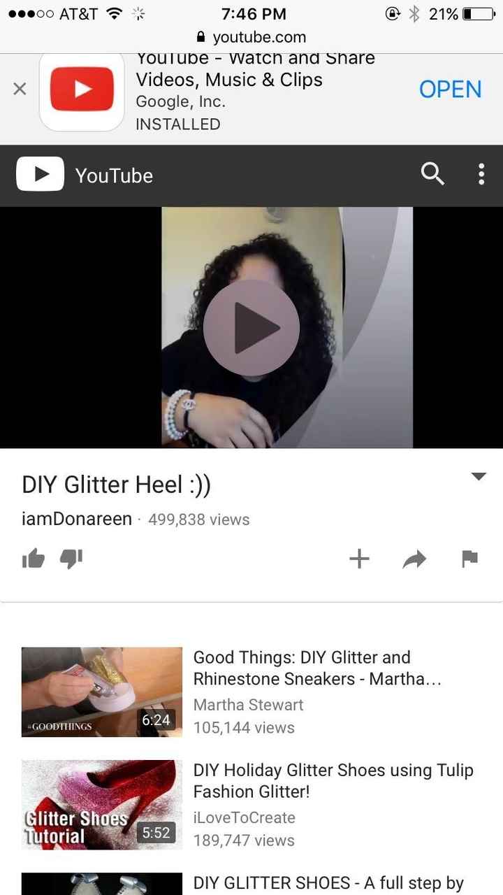 My DIY wedding shoes!