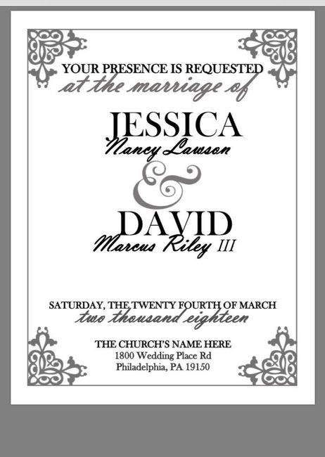 DIY Wedding Invites