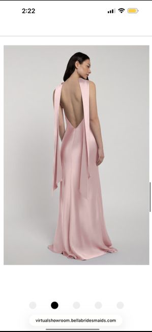 Bridesmaids Dress Alterations - Low Cut Back - 1