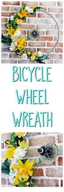 Bicycle wreath