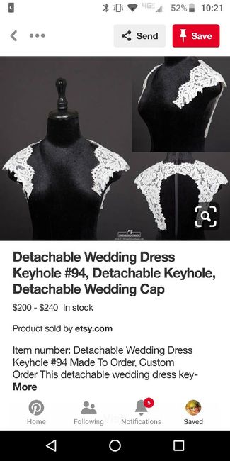 Adding onto wedding dress? - 1