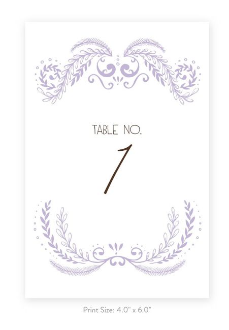 Which table number colour do you prefer? 2
