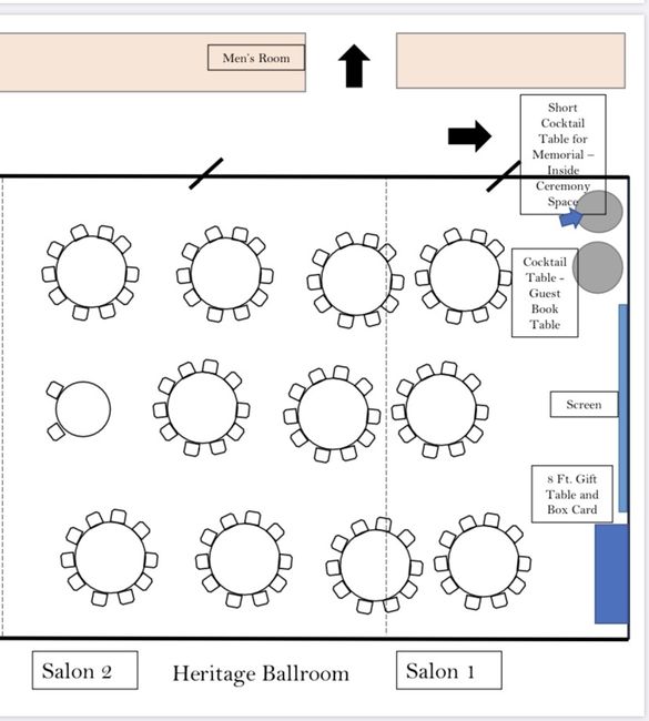Opinions on my reception layout please 2