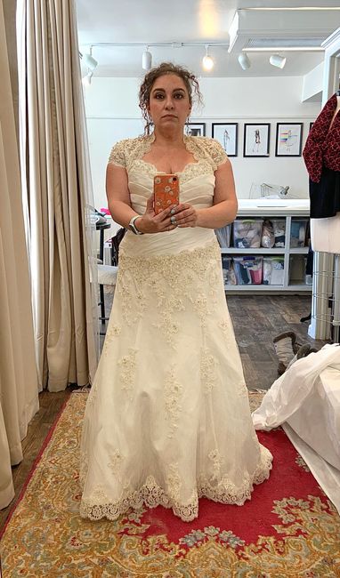 Final fitting...sort of!! Any other March 14th brides? 2