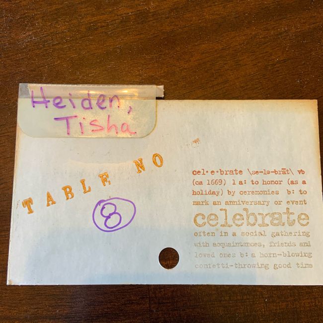 diy Programs/escort Cards? 2