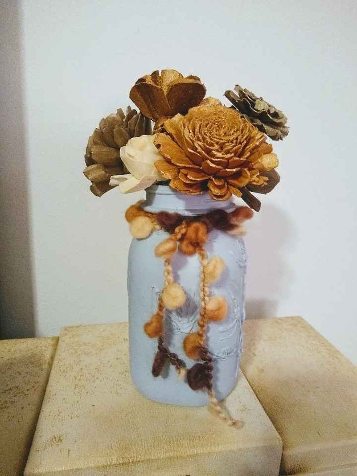 My first attempt at making Sola wood flower centerpieces! - 1