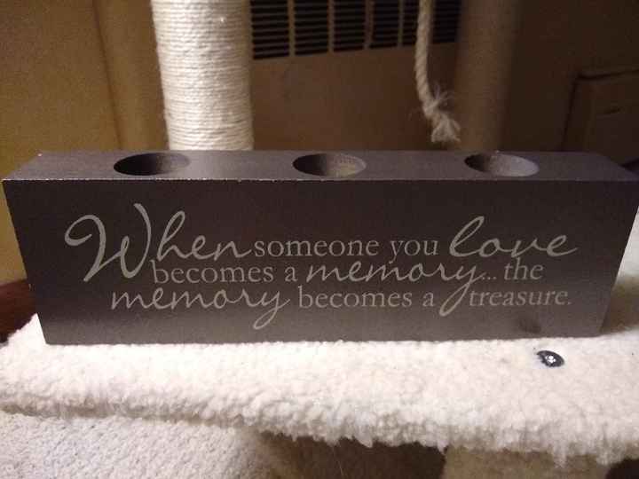 Memorial Table Candle Holder! - 1