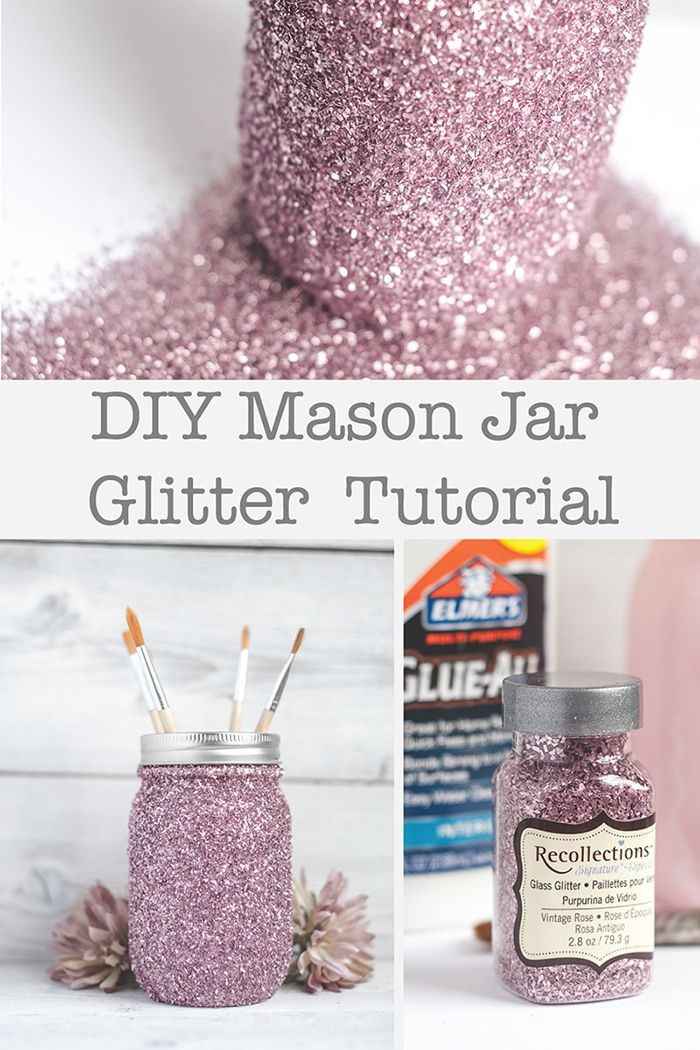 DIY glitter glass