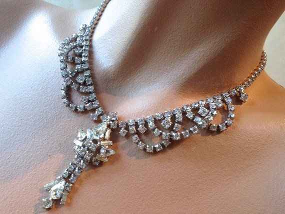 Rhinestone necklace