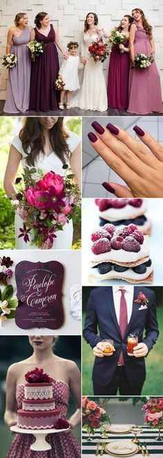 burgundy and purple