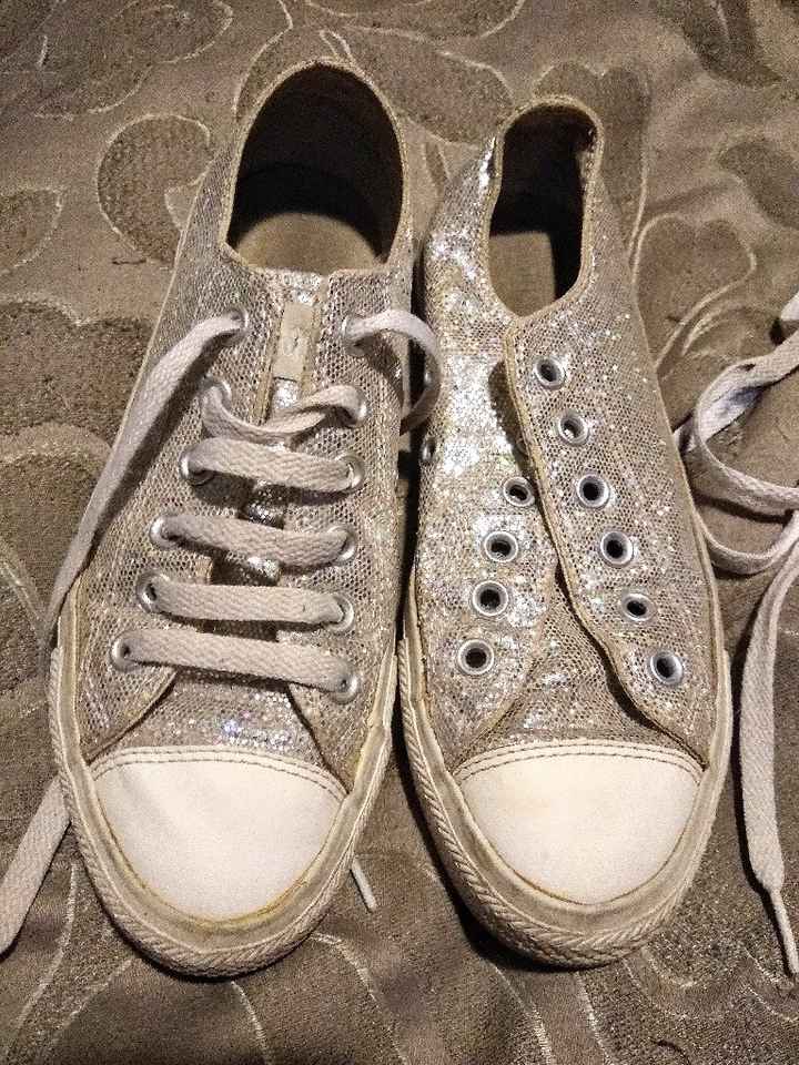 Bling converse sneakers - 1