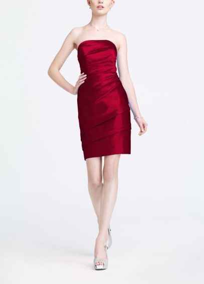 apple red cocktail dress