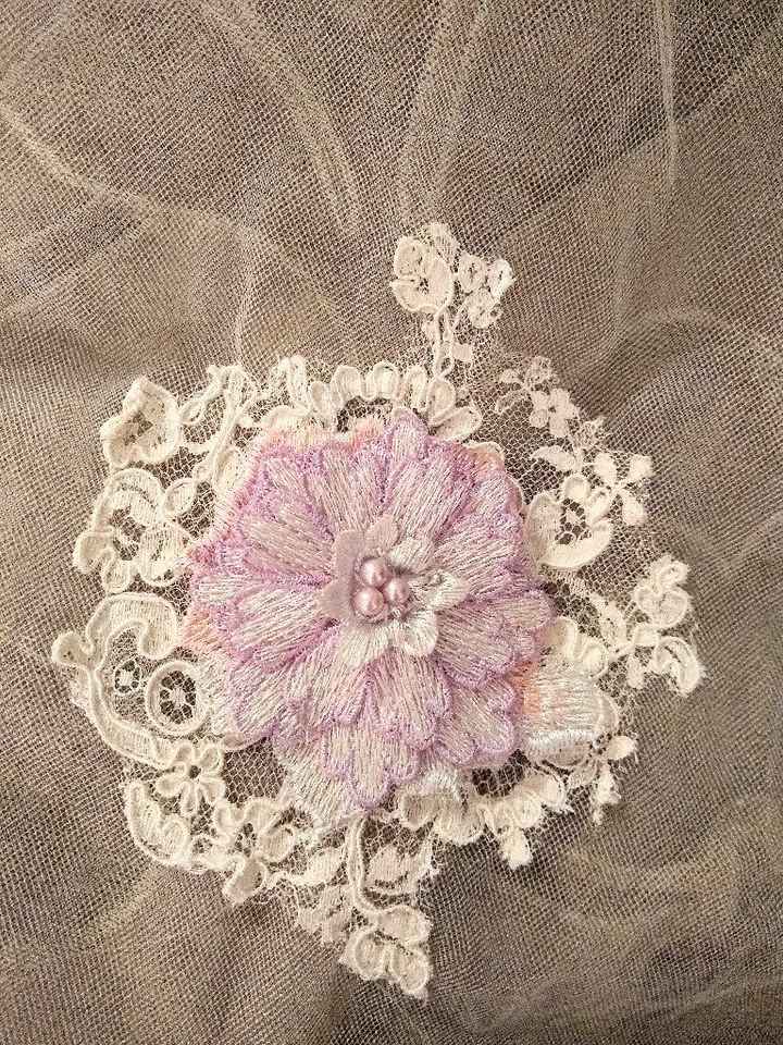 And so it begins....my upcycled veil - 1