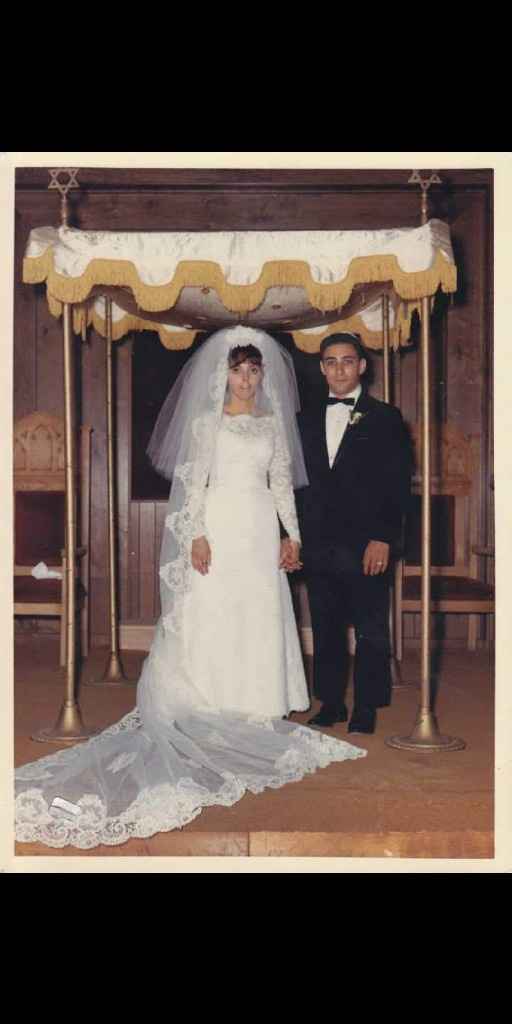 Finished reimagining my mom's wedding veil! - 1