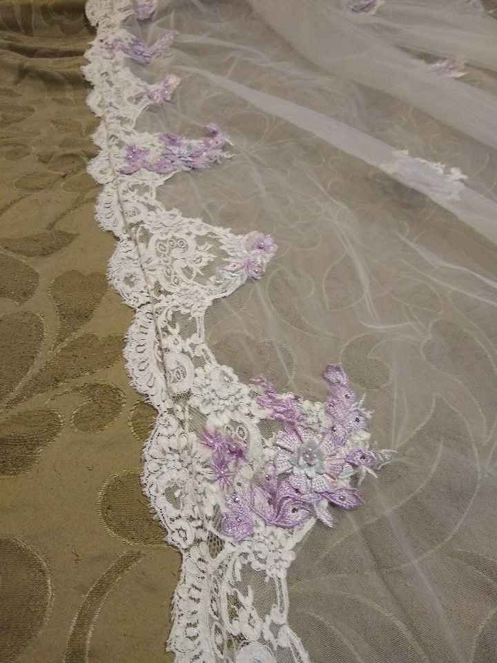 Finished reimagining my mom's wedding veil! - 4
