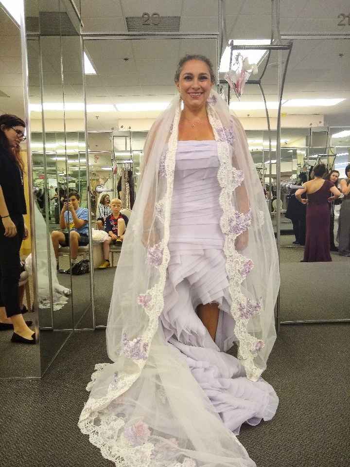 Picked up my dress today! It fits...just. 😁 - 1