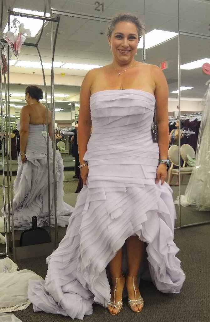 Picked up my dress today! It fits...just. 😁 - 2