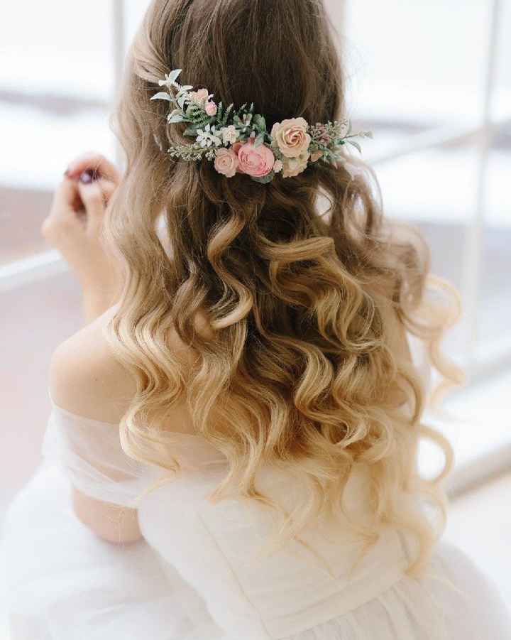 Pink Wedding Gown--headpiece help! - 1