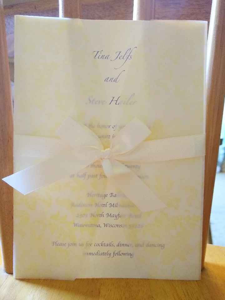 Made my invitation today! - 1