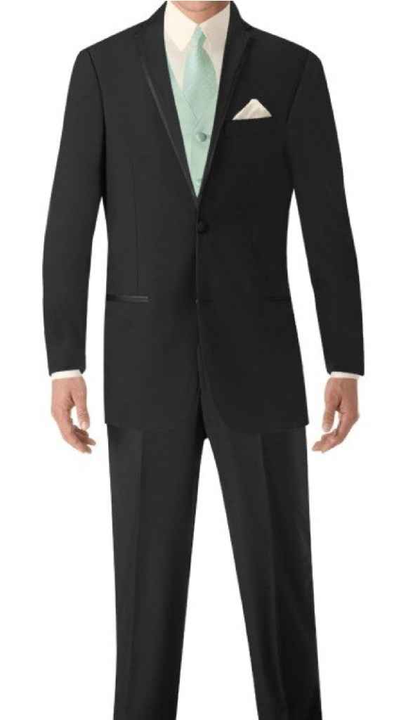 Tuxedos... matching vest to tie or tux colour? - 1